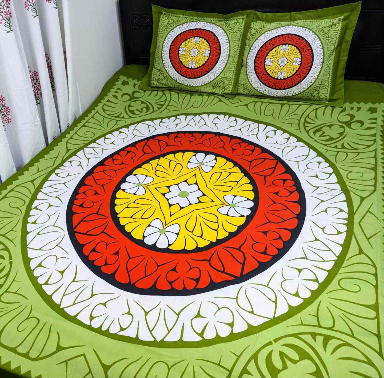 100% Twill Fabric High Quality Standard Design Bedsheet  (৩ পিসের সেট)